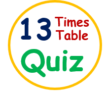 13 times table