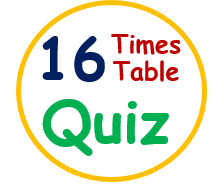 16 times table